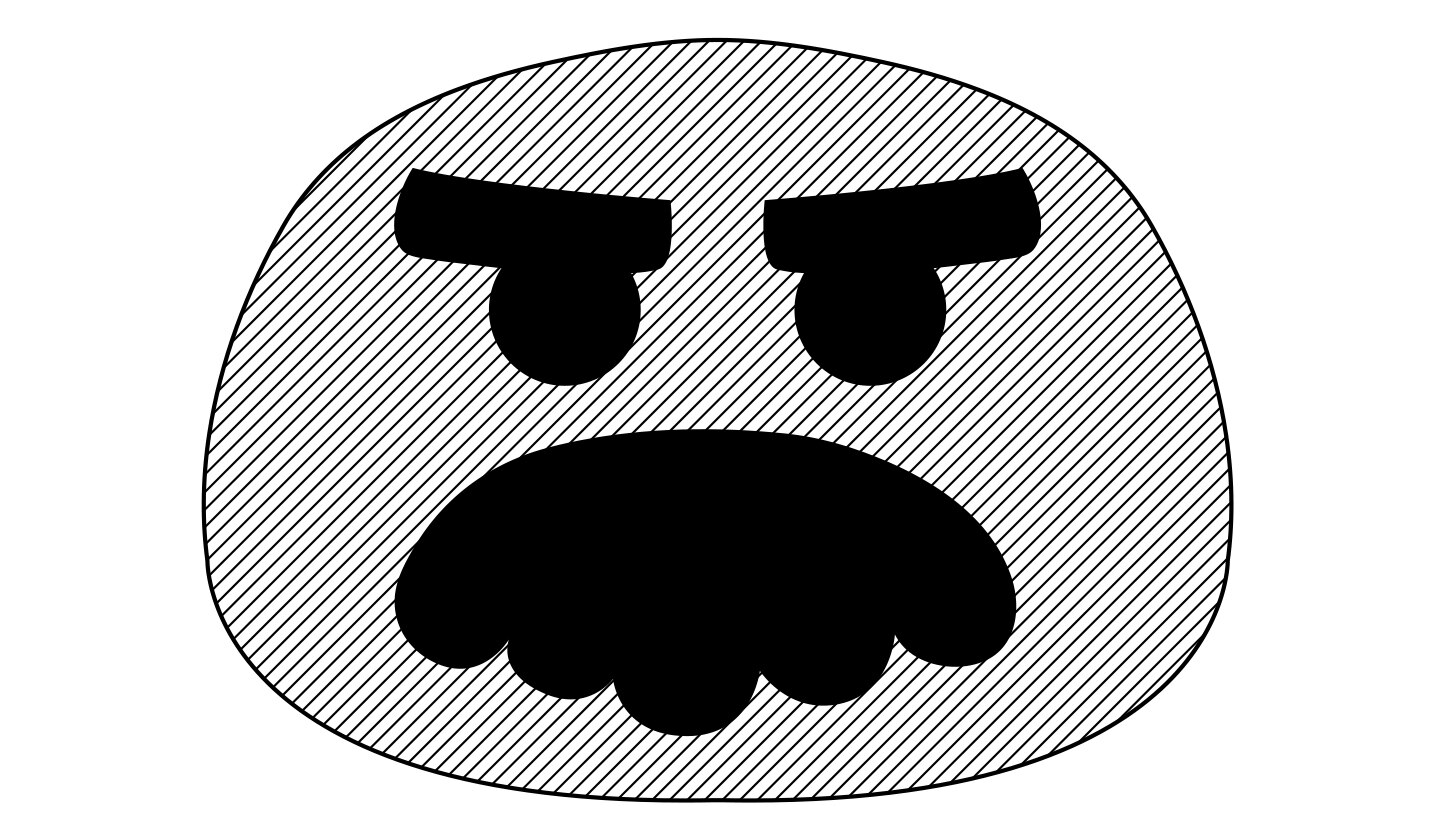 Tricky Ghoulish Glitch Pumpkin Stencil
