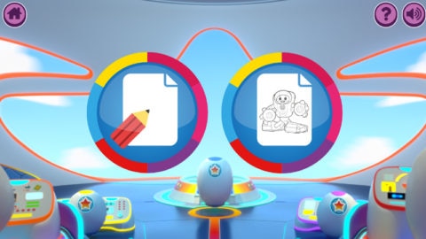go jetters  colouring game