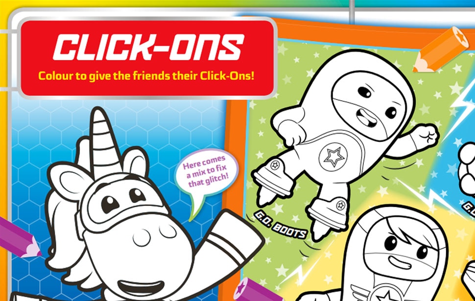 Colouring Click Ons Sheet Go Jetters Official Website 