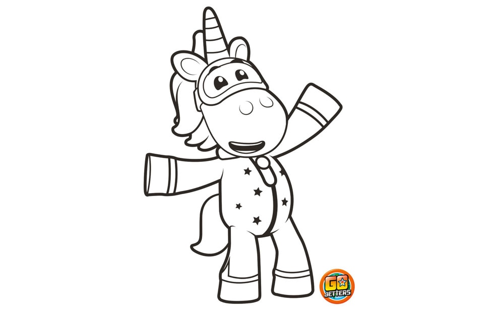 Printable Ubercorn colouring sheet 
